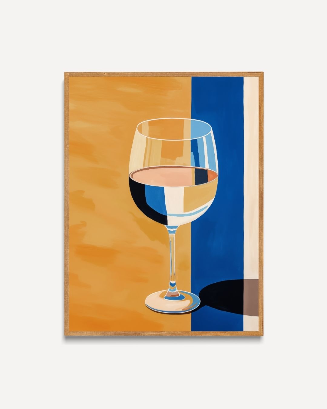 Wijnreflectie Poster – portret poster als wanddecoratie
