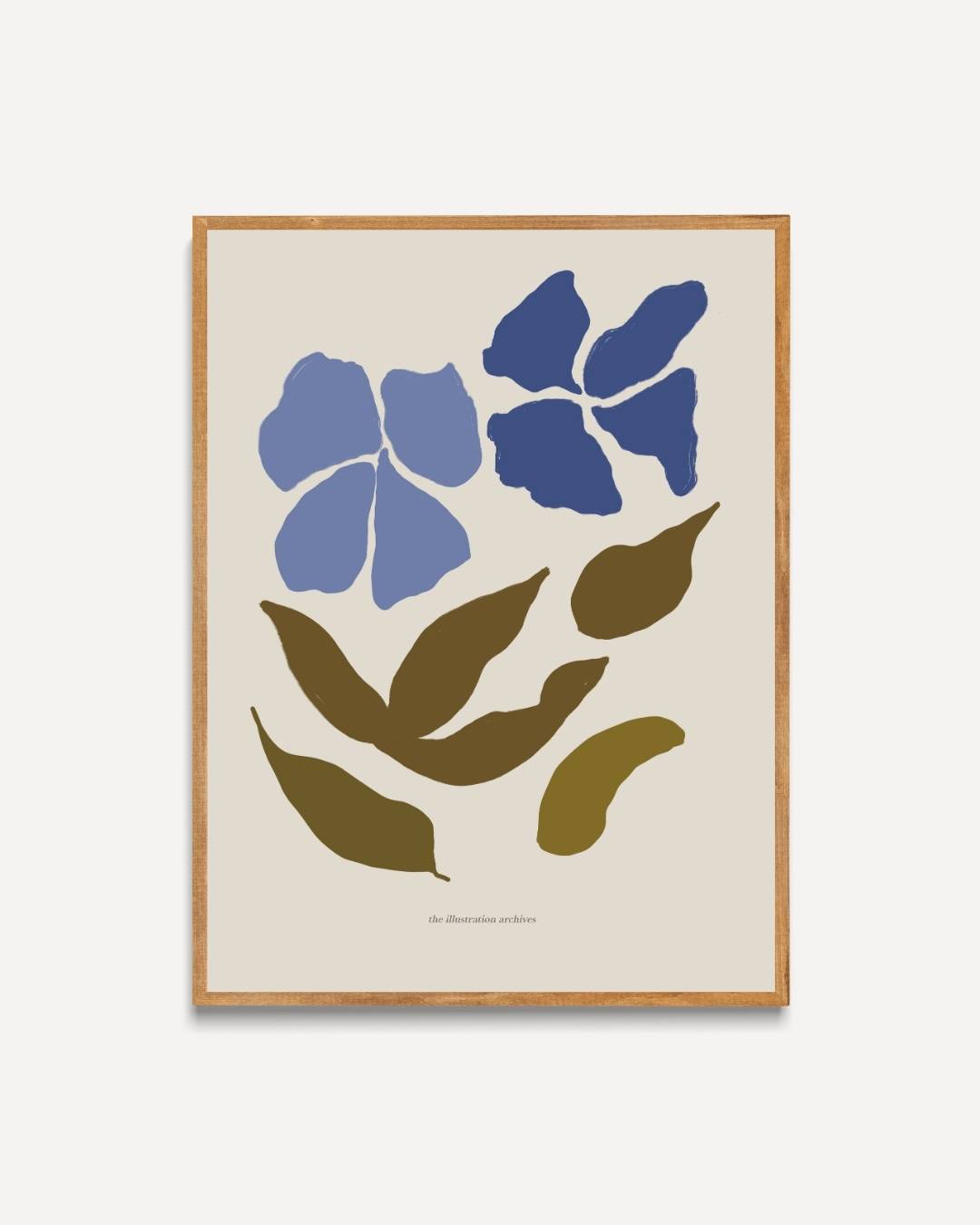 Abstracte bloesemcollectie Poster – portret poster als wanddecoratie