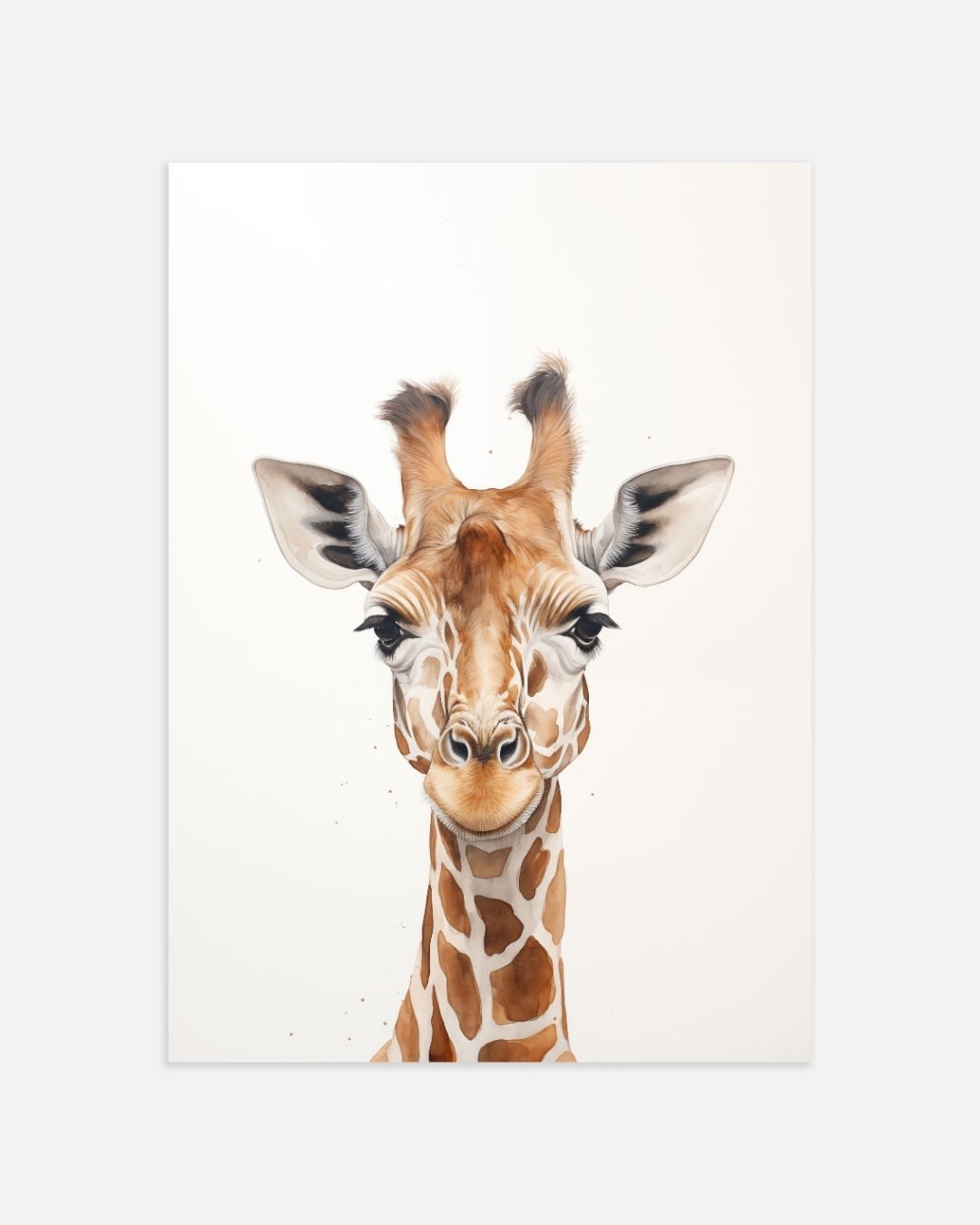 Giraffe Poster – portret wanddecoratie van WallArtistic
