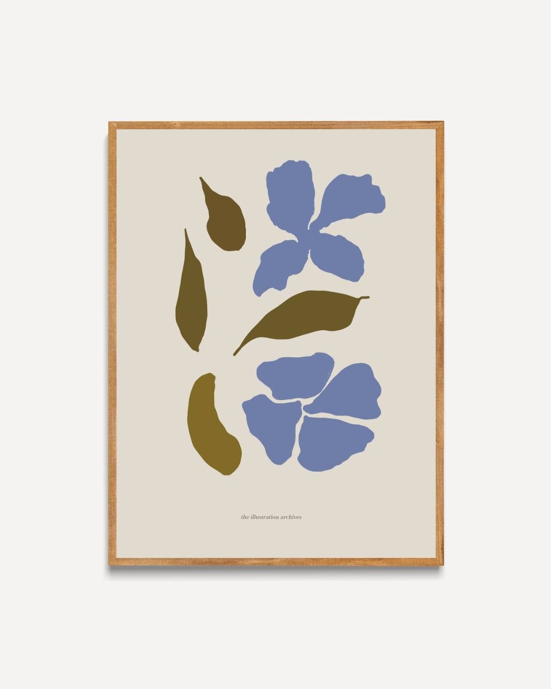 Geometrische natuurabstractie Poster – portret poster als wanddecoratie