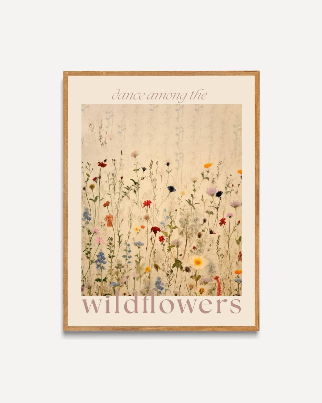 Dance among the wildflowers Poster – portret poster als wanddecoratie