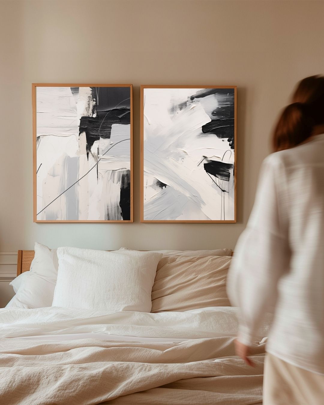 Monochrome Flow Posterset – 2-luik posterset als wanddecoratie