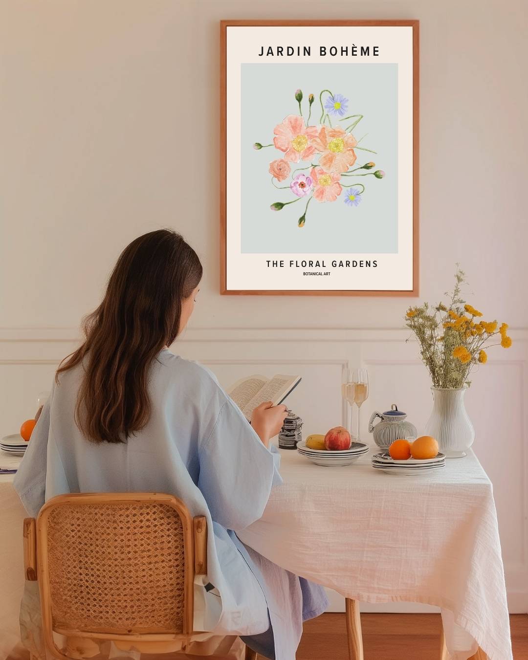 Jardin Bohème eetkamer – staande poster voor modern interieur