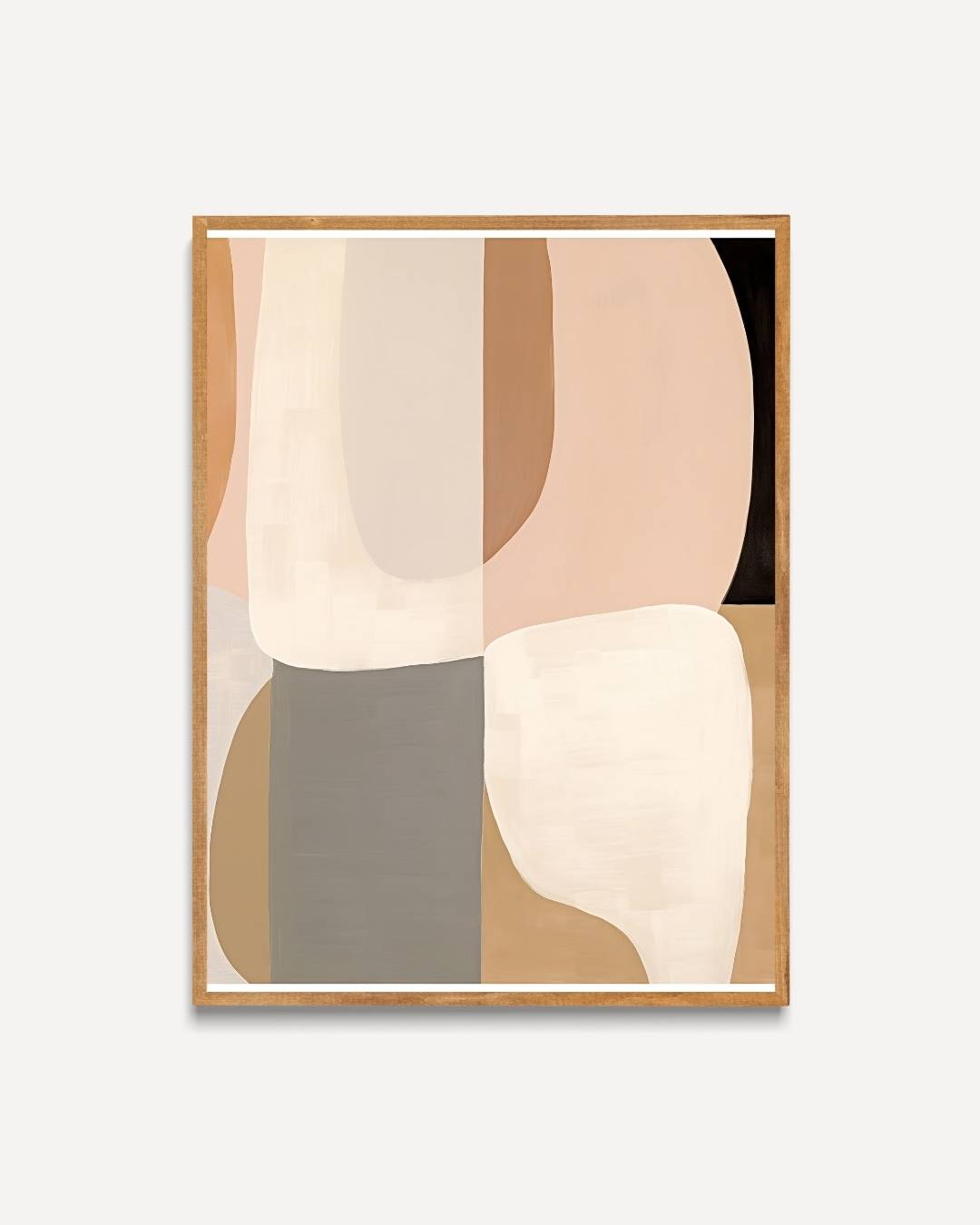 Neutrale abstracte vormen Poster – portret poster als wanddecoratie