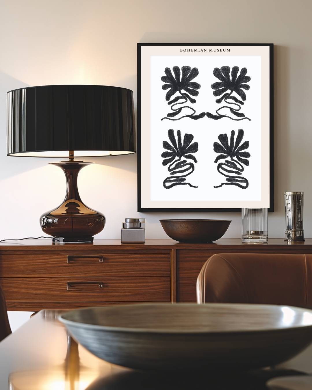 Organische kunst Poster – staande poster voor modern interieur