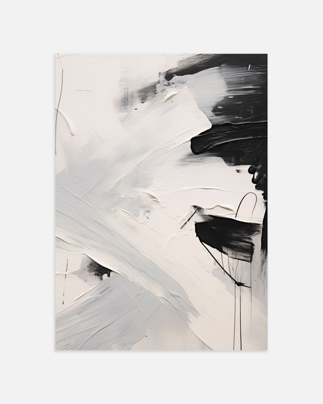Monochrome Flow Posterset – tweedelige poster set voor modern interieur
