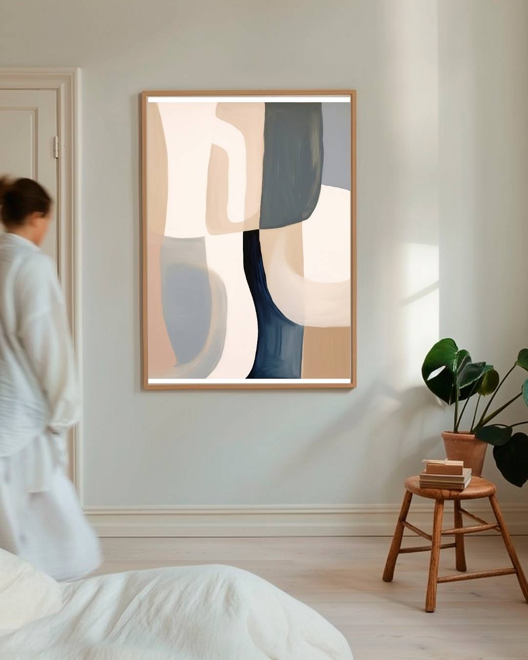 Organische abstracte vormen Poster – staande poster voor modern interieur