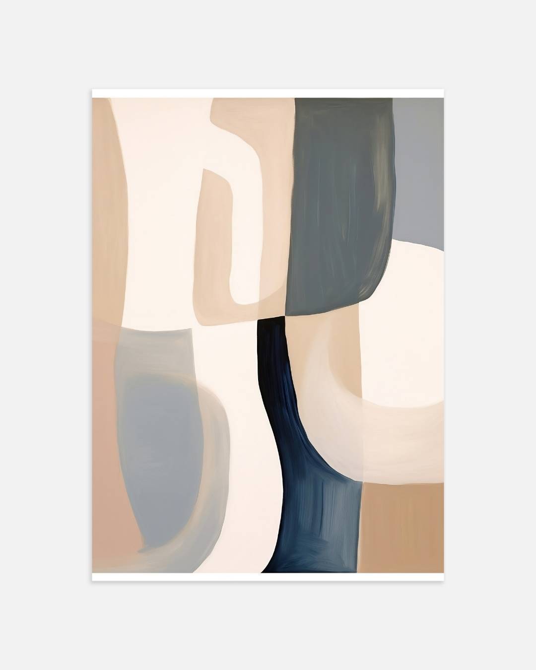 Organische abstracte vormen Poster – portret wanddecoratie van WallArtistic