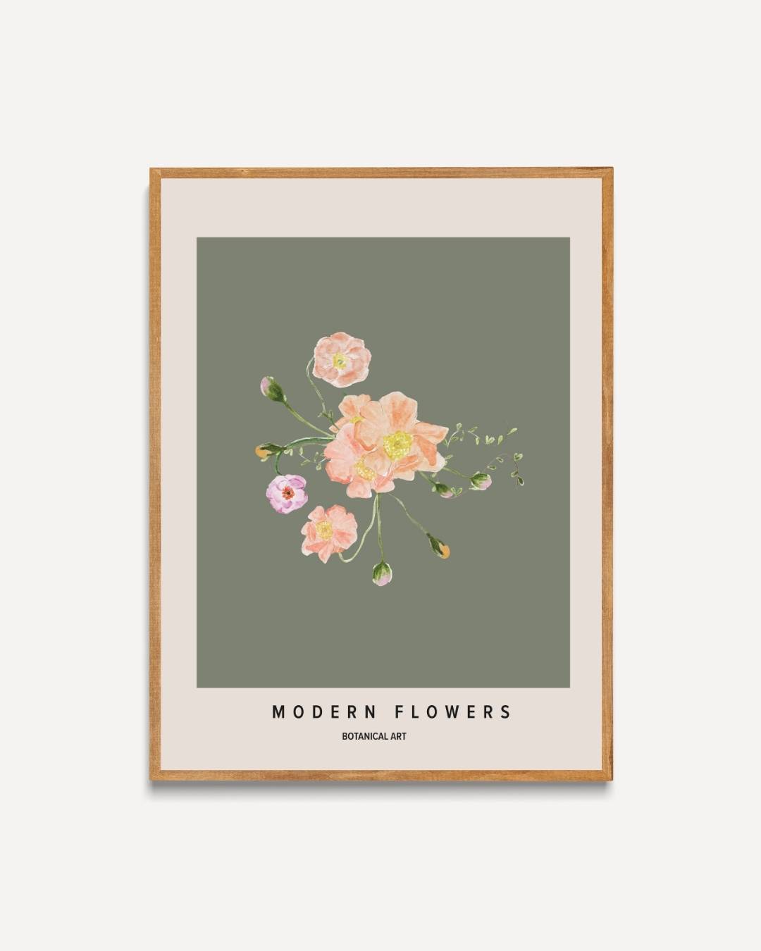 Botanical bloom Poster – portret poster als wanddecoratie