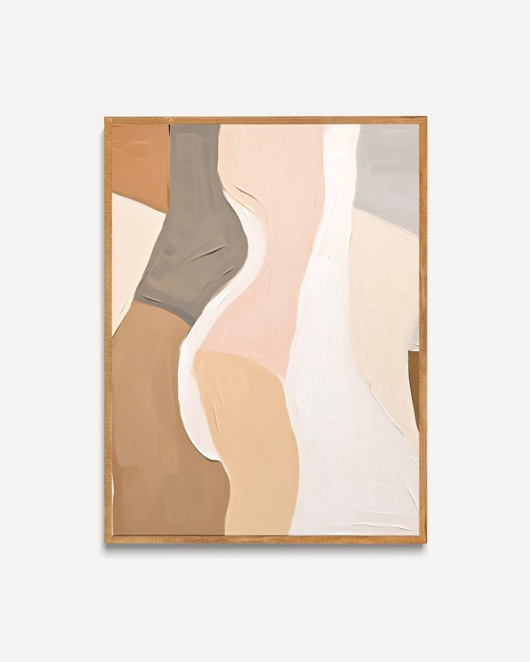 Organische abstractie in neutrale tinten Poster – portret poster als wanddecoratie