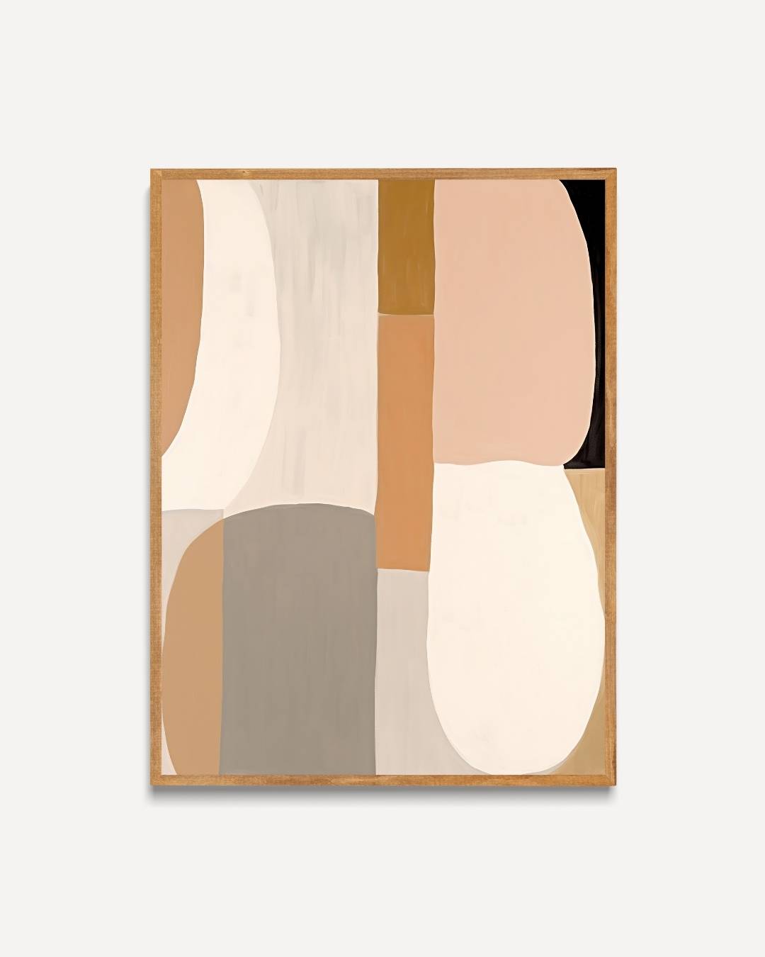 Abstracte aardetinten Poster – portret poster als wanddecoratie