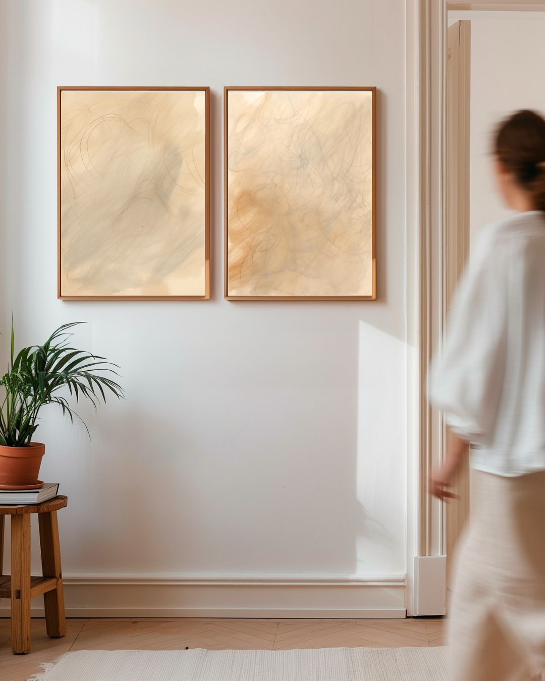 Subtle Waves Posterset – 2-luik posterset als wanddecoratie