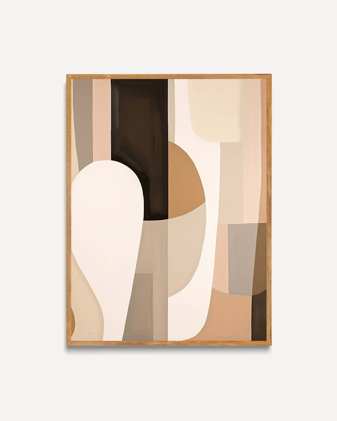 Warme compositie abstracte Poster – portret poster als wanddecoratie