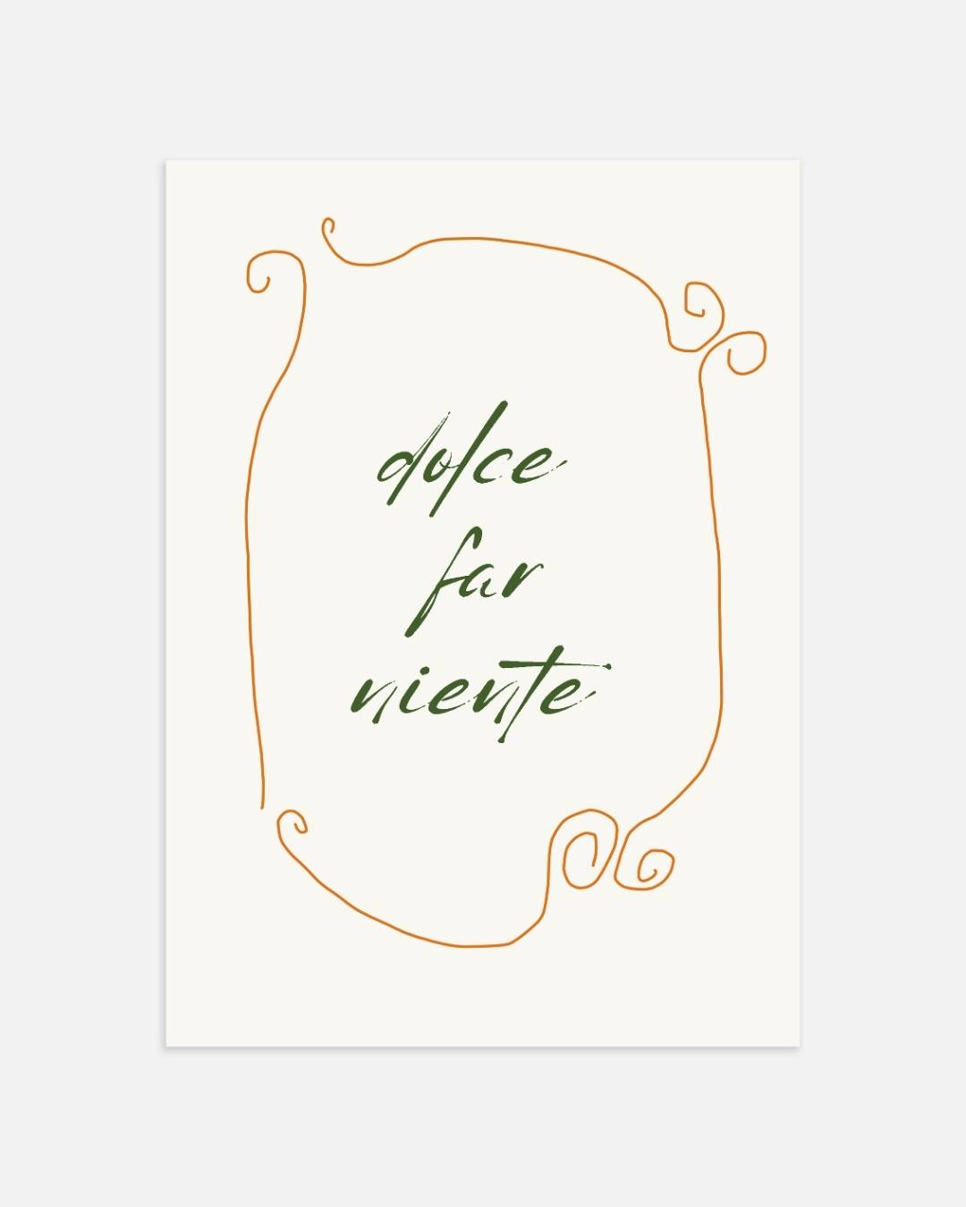 Dolce Far Niente Poster – portret wanddecoratie van WallArtistic
