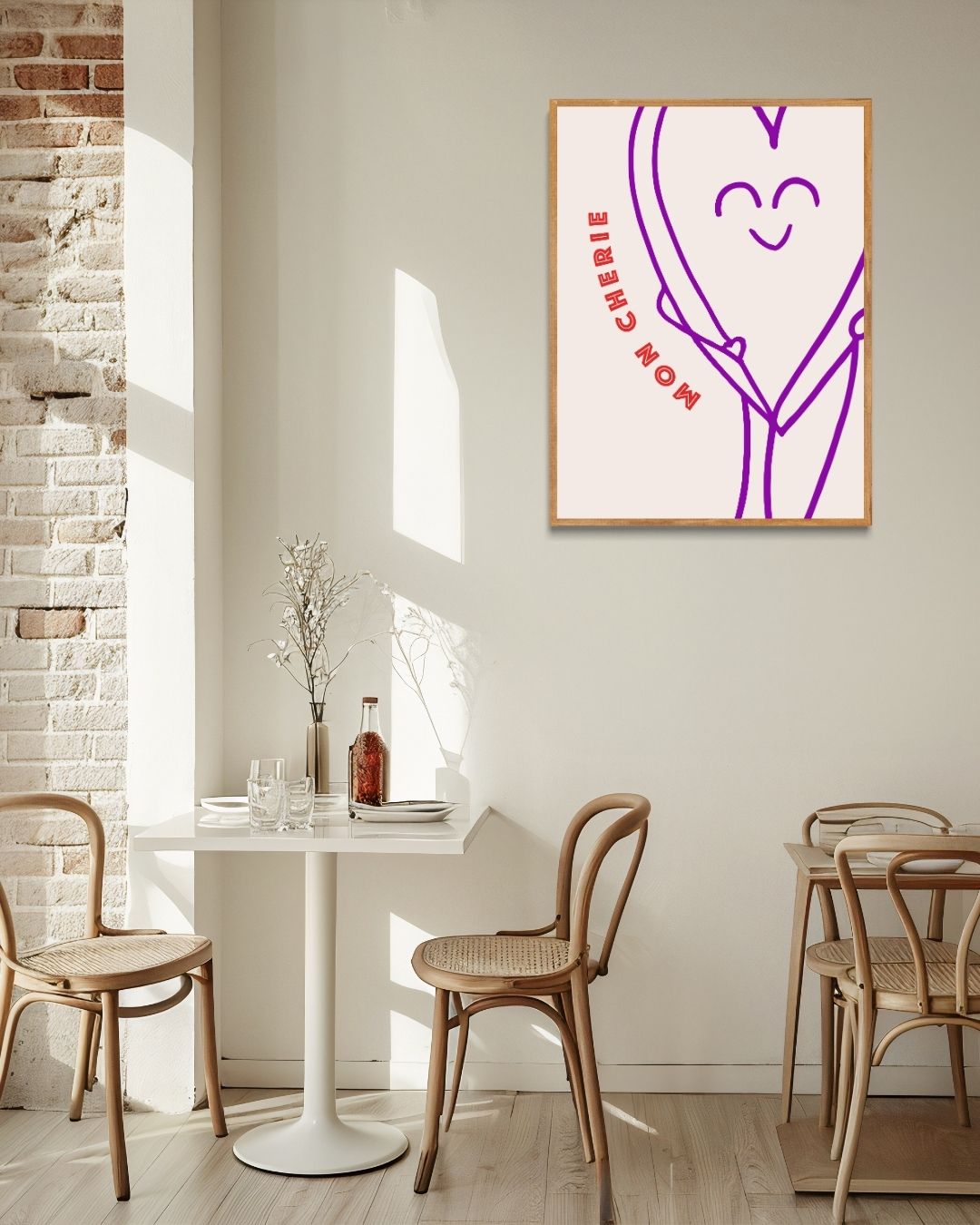 Mon Chérie Poster – staande poster voor modern interieur