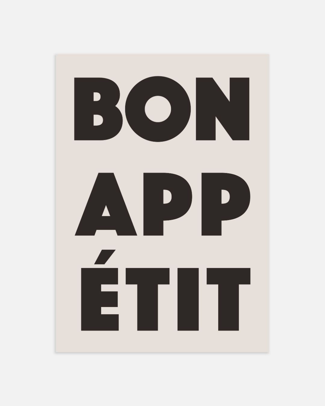 Bon Appétit Poster – portret wanddecoratie van WallArtistic