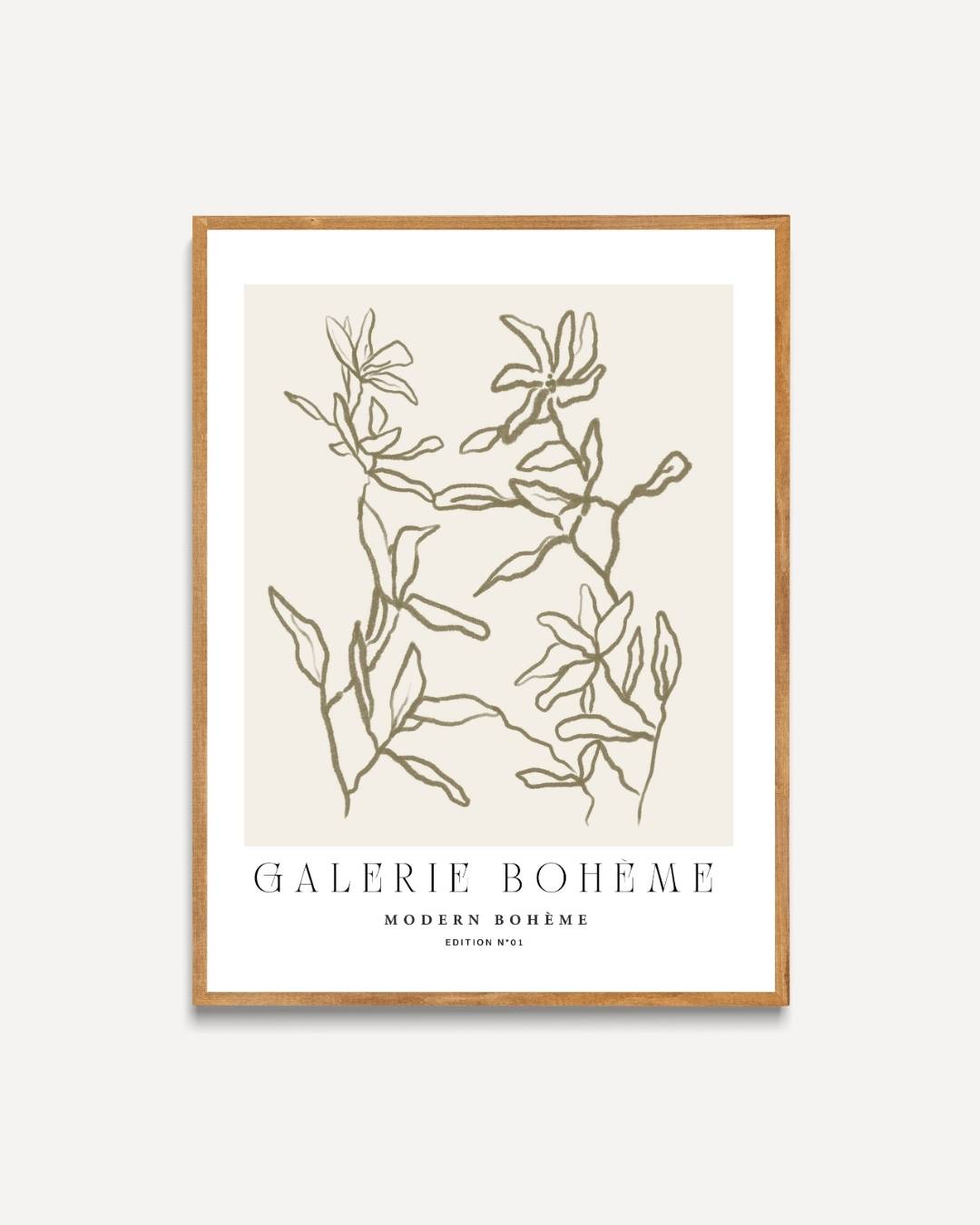 Abstracte flora Poster – portret poster als wanddecoratie