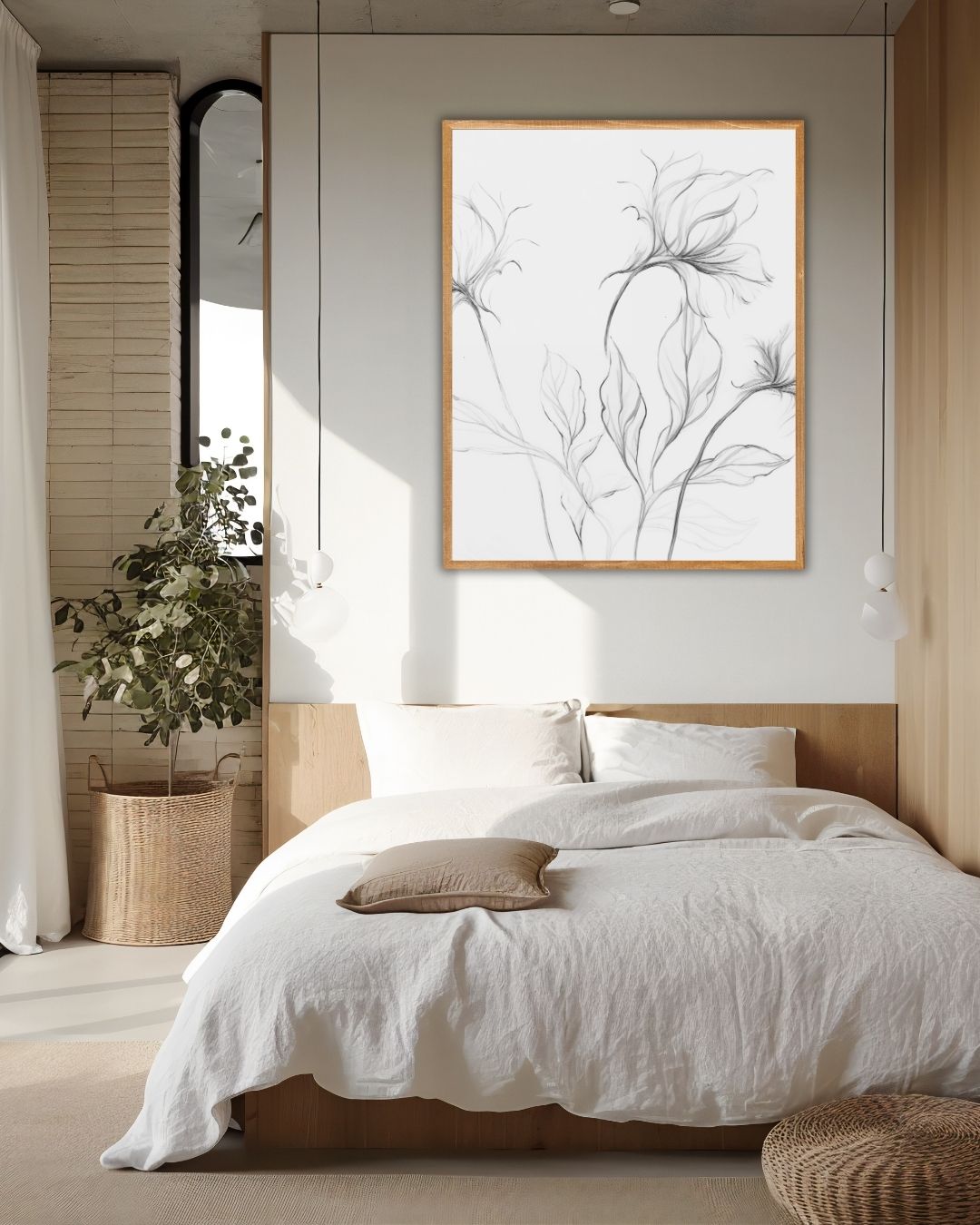 Natuurlijke Elegantie Poster – staande poster voor modern interieur