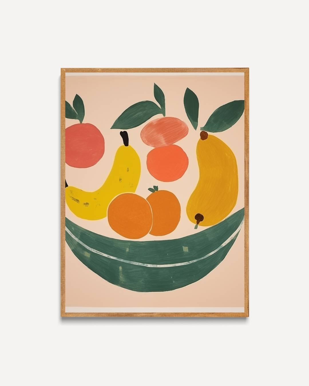 Fruitmand met bananen Poster – portret poster als wanddecoratie