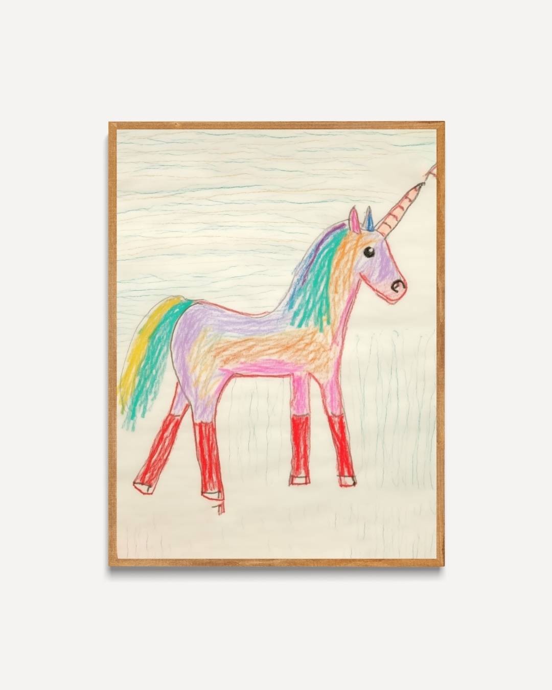 Regenboog eenhoorn Poster – portret poster als wanddecoratie