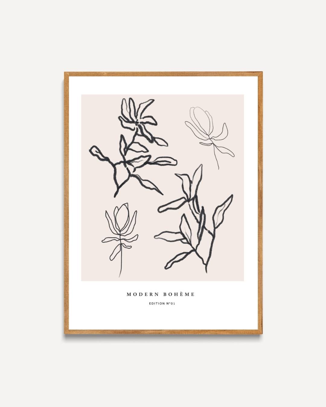 Grafische botanica Poster – portret poster als wanddecoratie