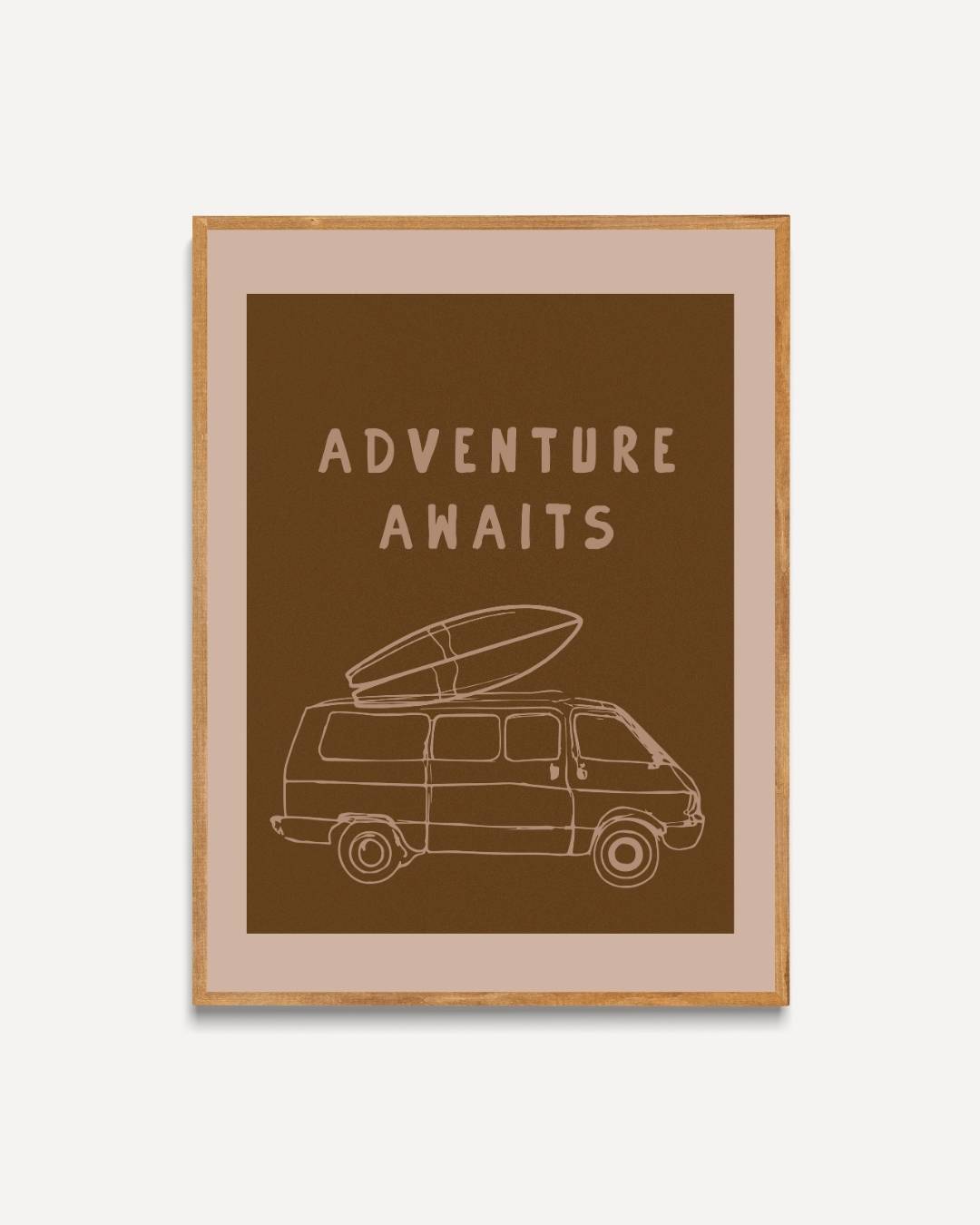 Surfbus Poster – portret poster als wanddecoratie