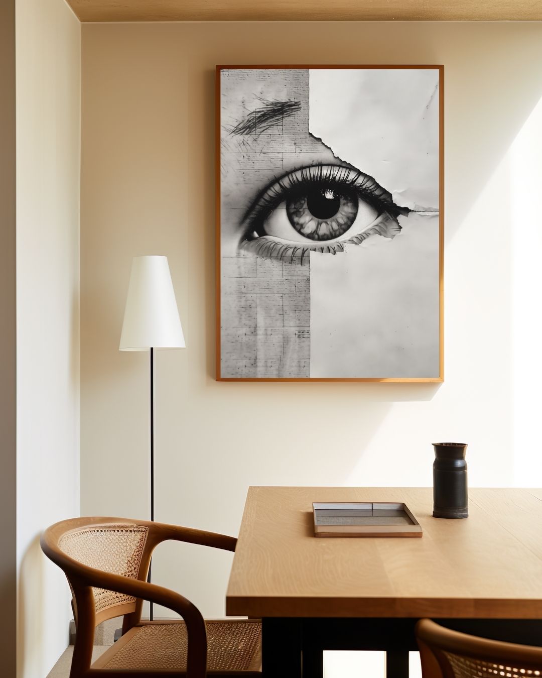 Oog abstract Poster – staande poster voor modern interieur
