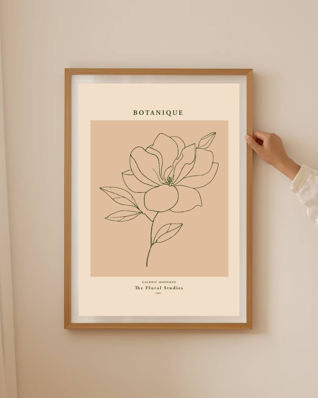 Moderne bloemdecoratie Poster – staande poster voor modern interieur