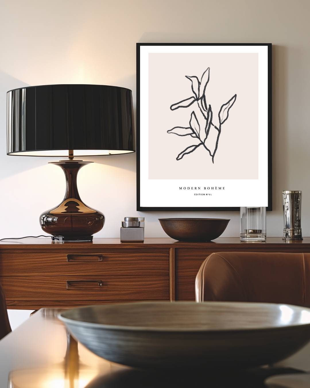 Boho nature Poster – staande poster voor modern interieur