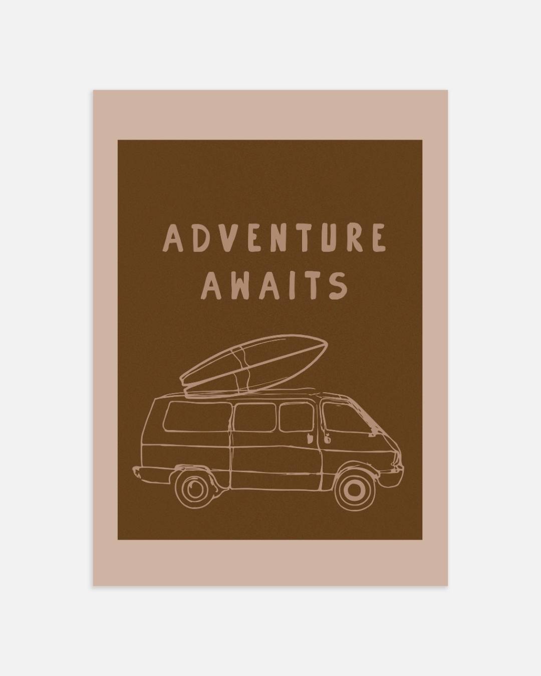 Surfbus Poster – portret wanddecoratie van WallArtistic