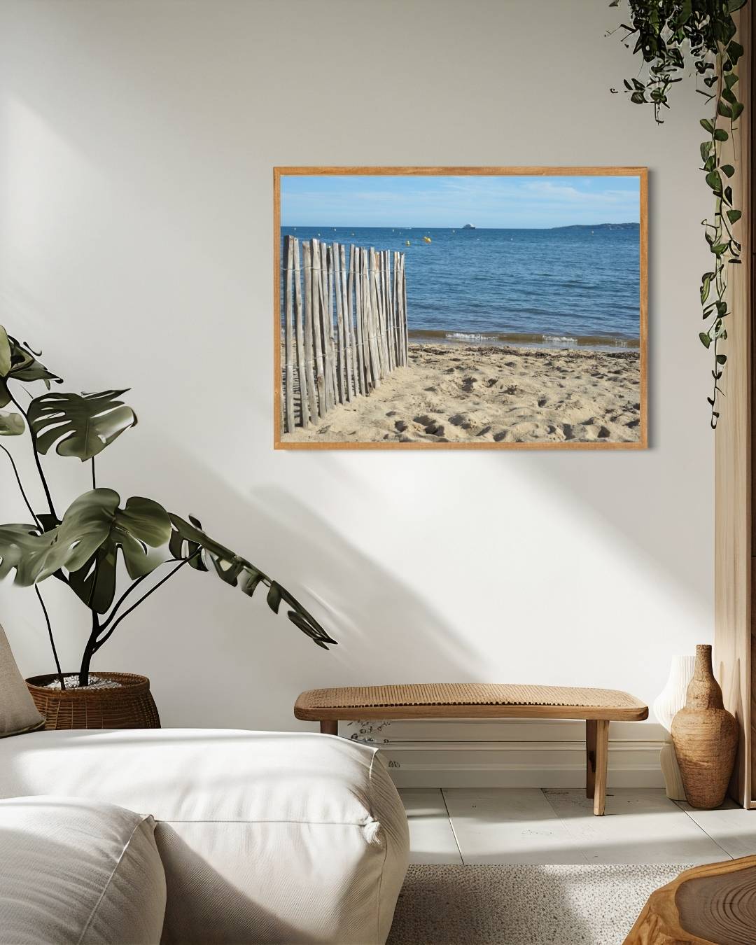 Rustiek strandzicht Poster – staande poster voor modern interieur