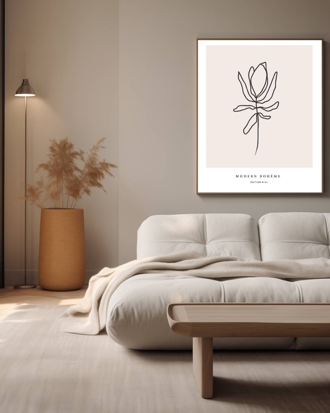 Elegant bloom Poster – staande poster voor modern interieur