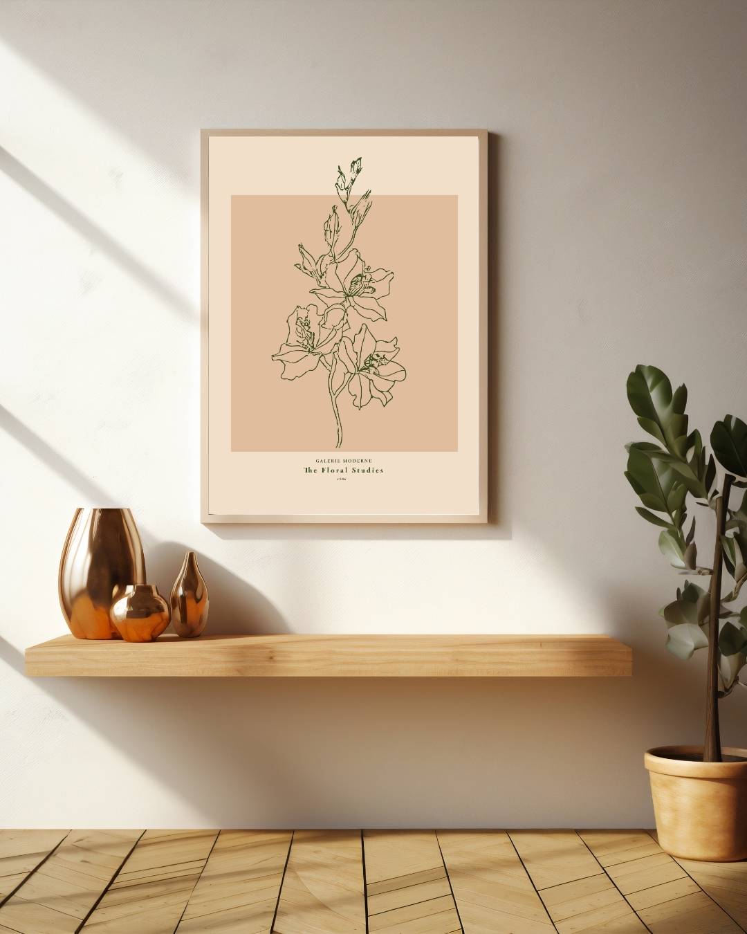 Lente bloesem Poster – staande poster voor modern interieur