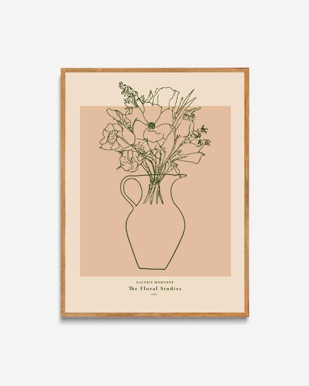 Vaas met veldbloemen Poster – portret poster als wanddecoratie