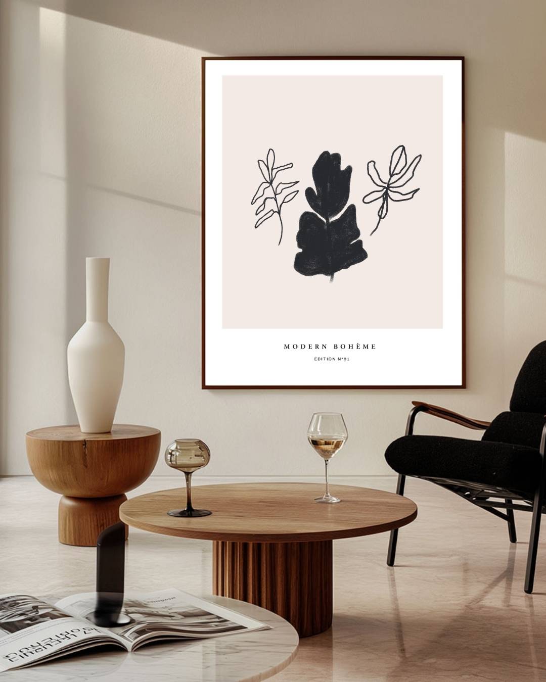 Harmonie van de natuur Poster – staande poster voor modern interieur