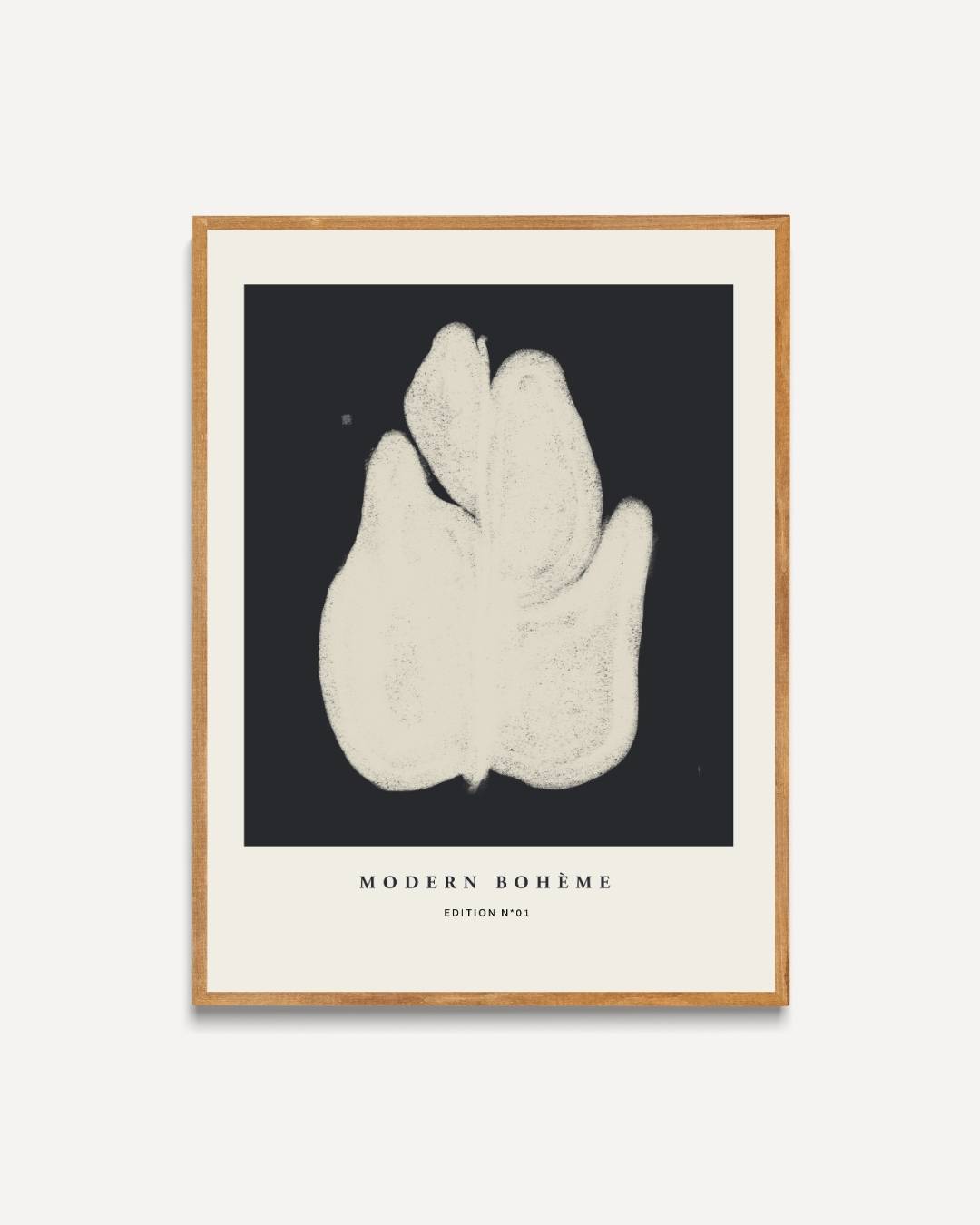 Monochroom blad Poster – portret poster als wanddecoratie