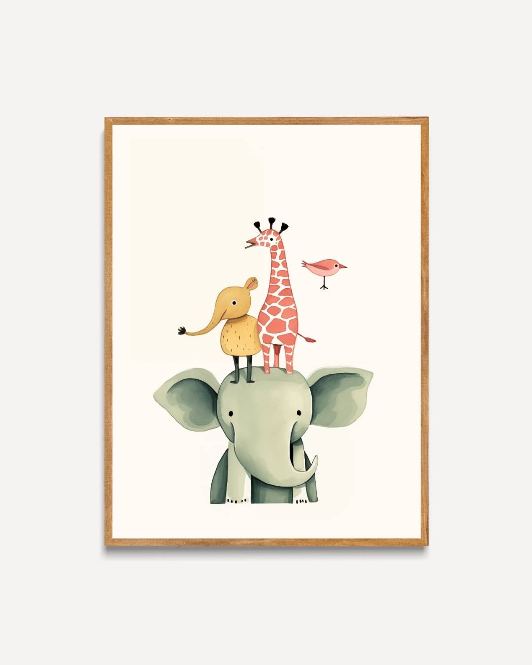 Dierenvrienden op avontuur Poster – portret poster als wanddecoratie