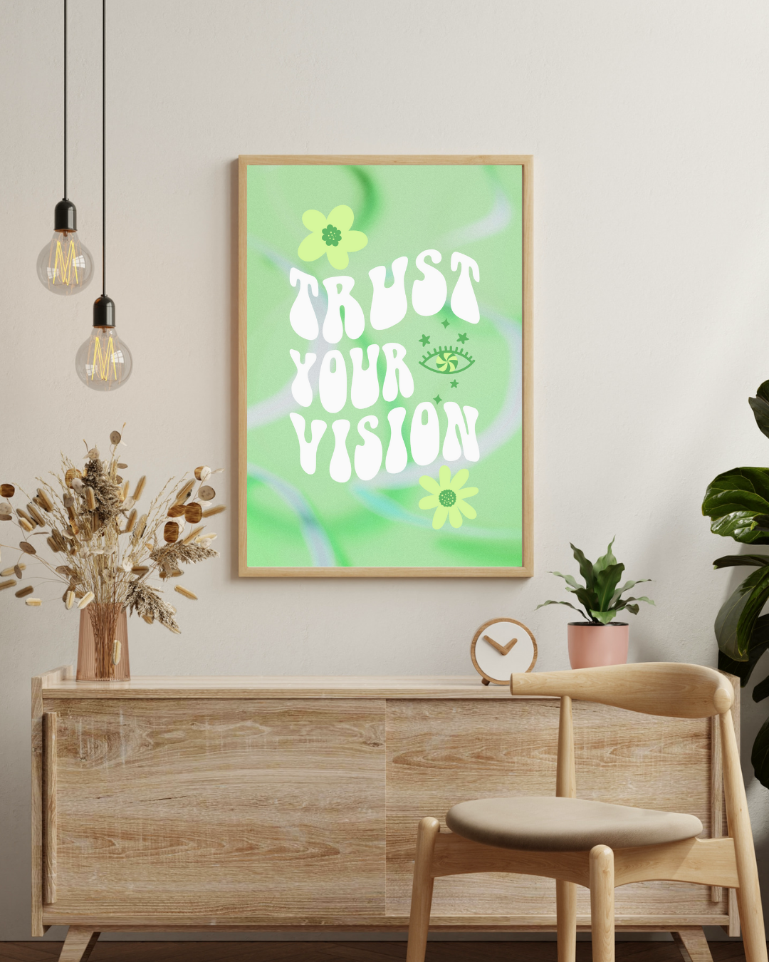 Trust your vision Poster – staande poster voor modern interieur