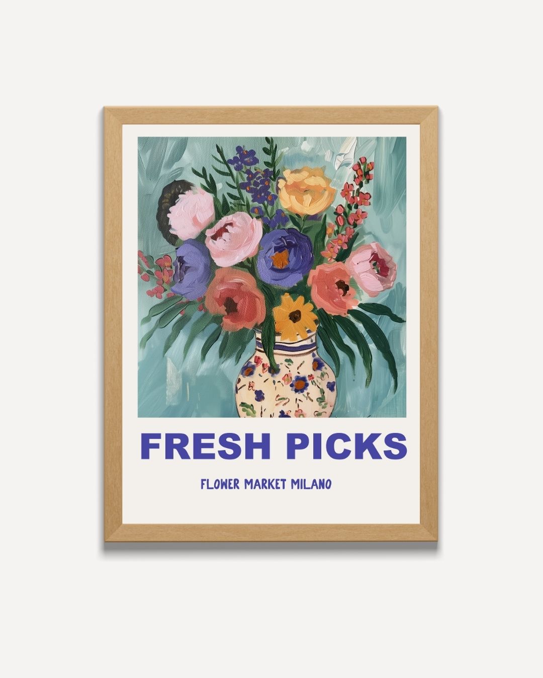 Verse Bloemen uit Milaan Poster – portret poster als wanddecoratie