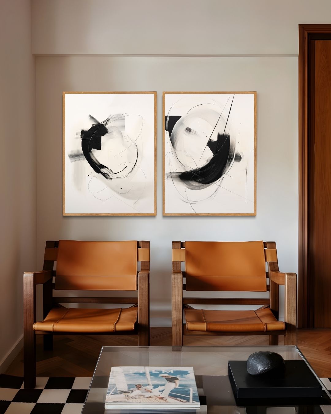 Abstracte Vormen Posterset – 2-luik posterset als wanddecoratie