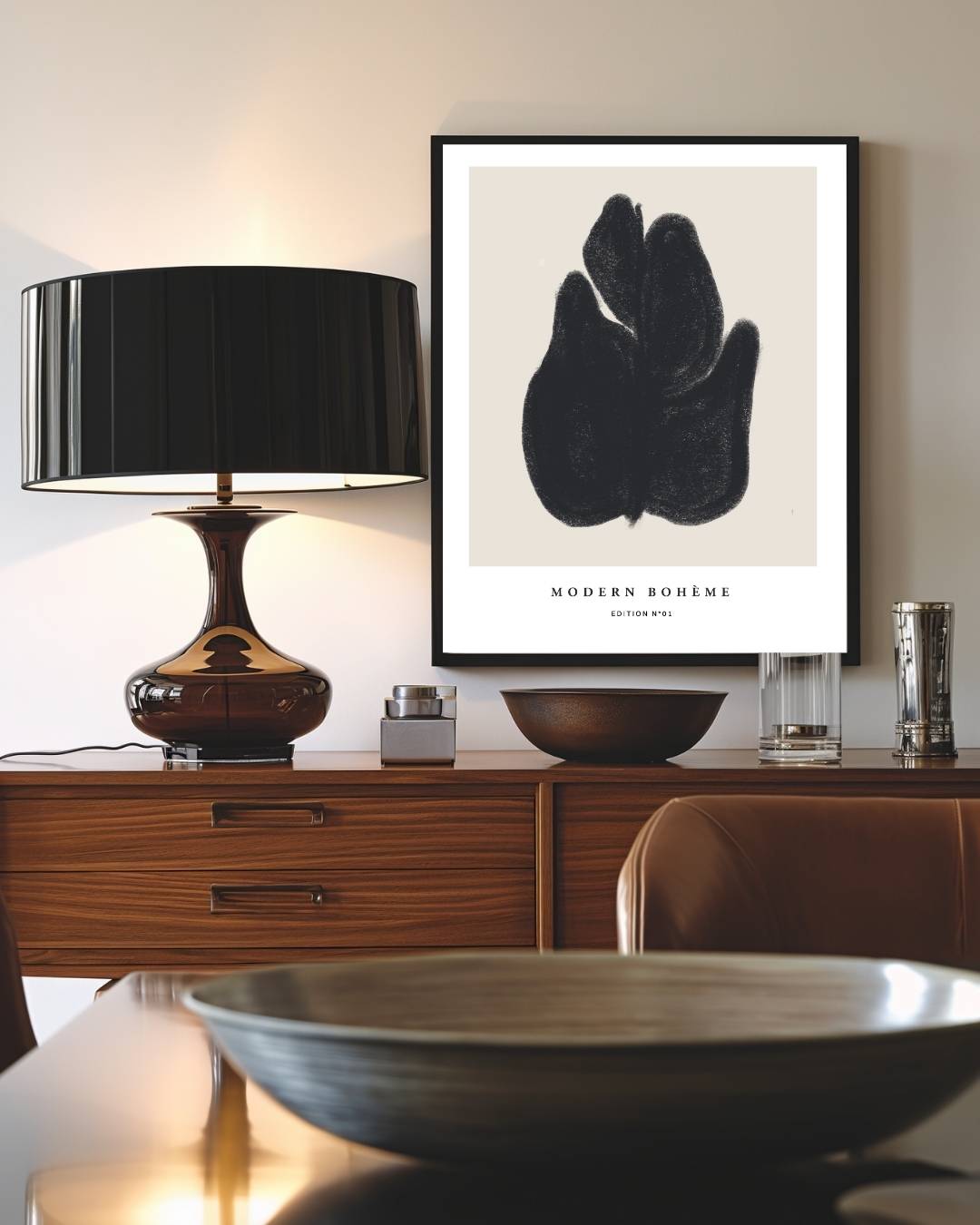 Gelaagde botanica Poster – staande poster voor modern interieur