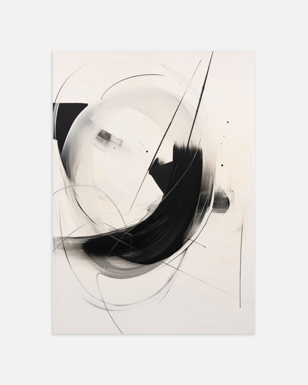 Abstracte Vormen Posterset – tweedelige poster set voor modern interieur