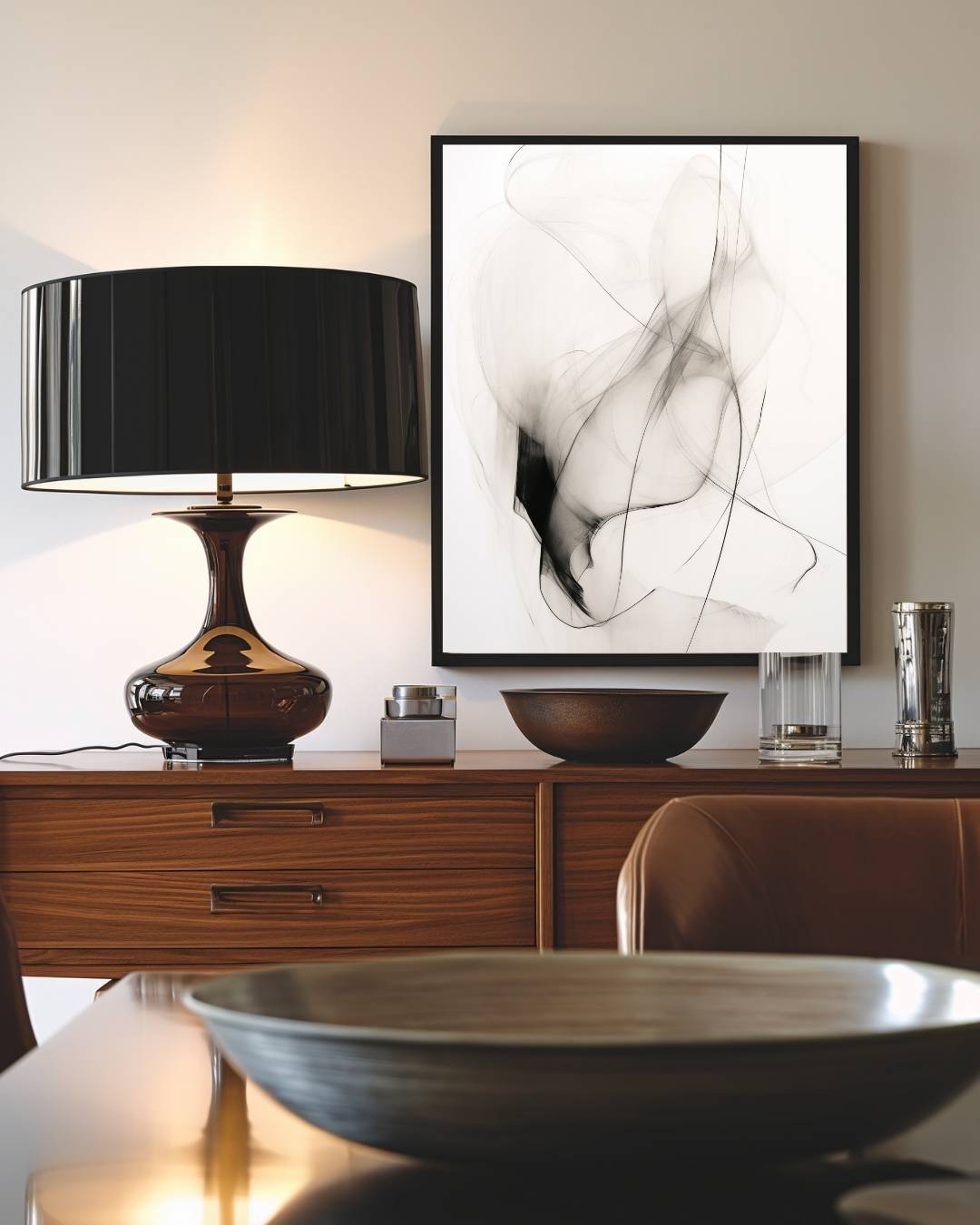 Subtiele lijnen en vormen Poster – staande poster voor modern interieur