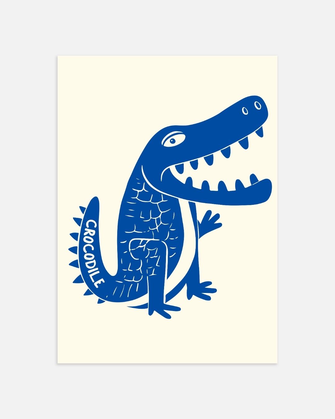 Crocodile Poster – portret wanddecoratie van WallArtistic