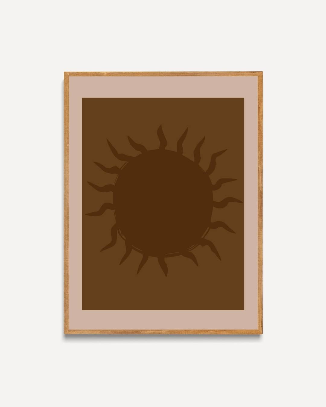 Vintage zon Poster – portret poster als wanddecoratie