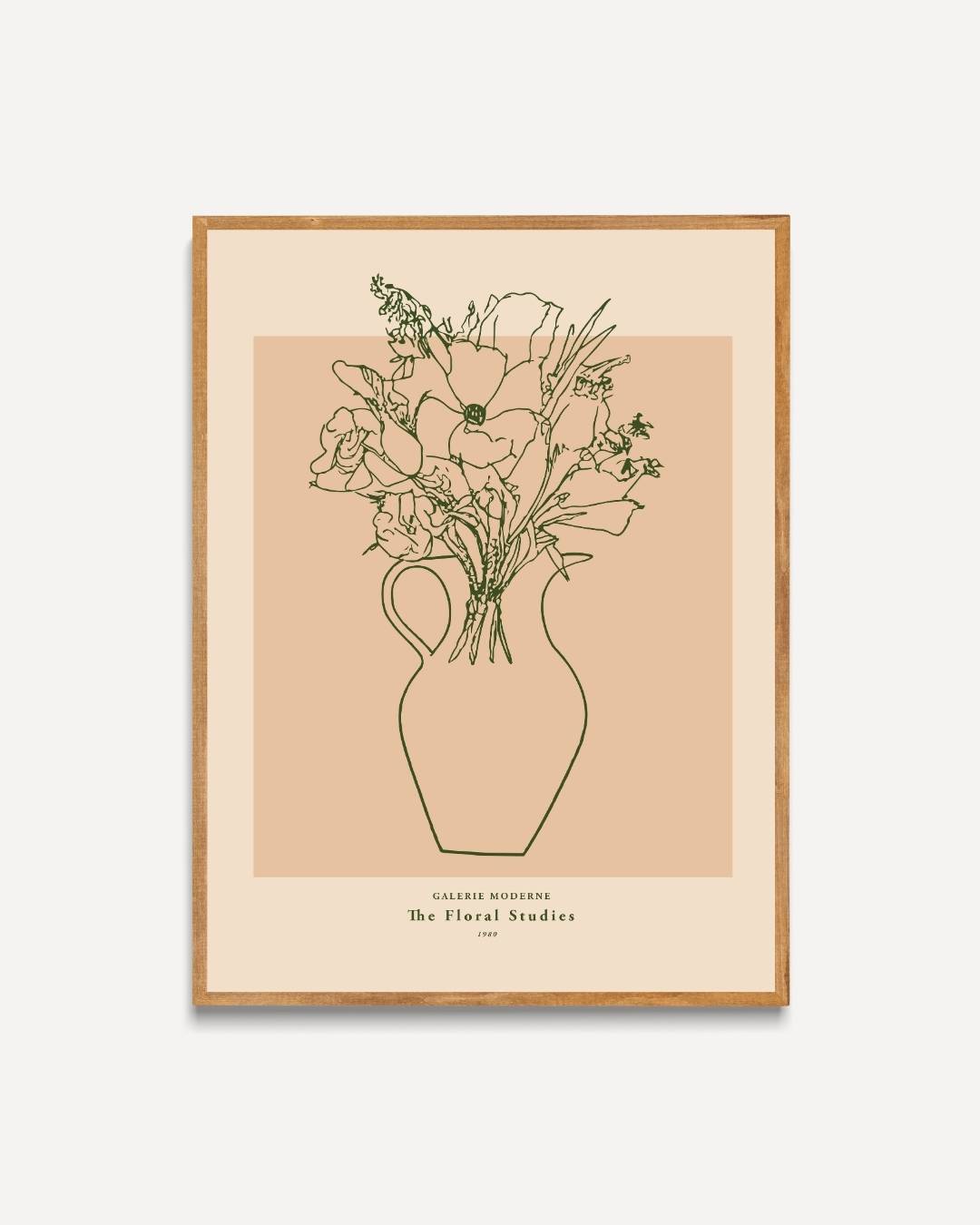 Vintage botanische tekening Poster – portret poster als wanddecoratie