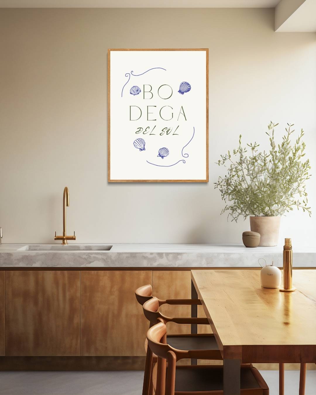 Bodega del Sol Poster – staande poster voor modern interieur
