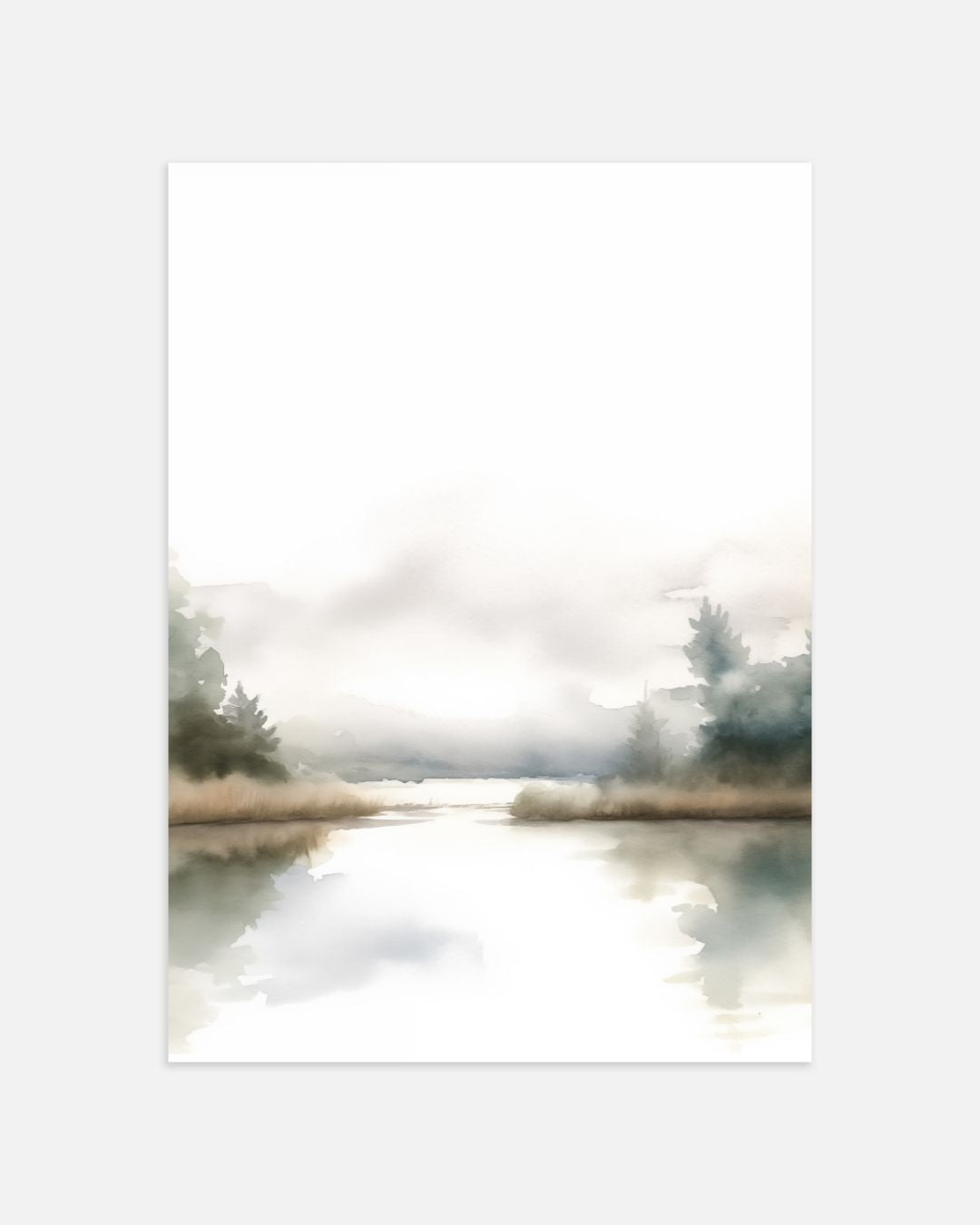 Rustige Landschappen Posterset – tweedelige poster set voor modern interieur