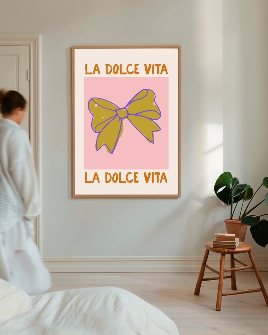 La Dolce Vita Strik Poster – staande poster voor modern interieur