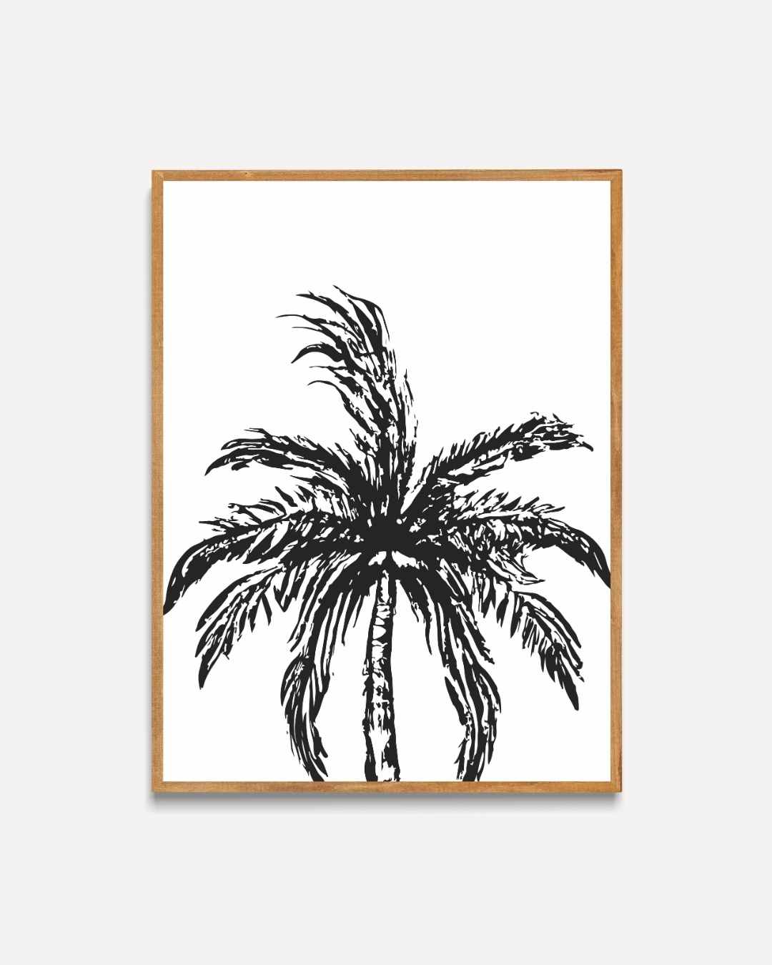 Palm Tree Silhouette Poster – portret poster als wanddecoratie